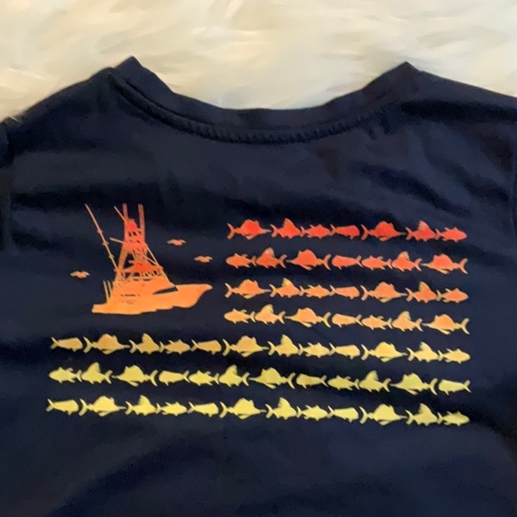 Ocean + Coast Navy T-Shirt with Boat Graphic - Picture 3 of 3